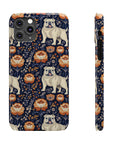 Bulldog Blossom Bonanza Slim Phone Cases