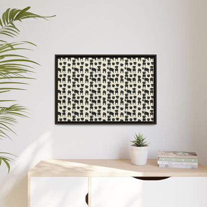 Puggie Pout Perfection Matte Canvas, Framed