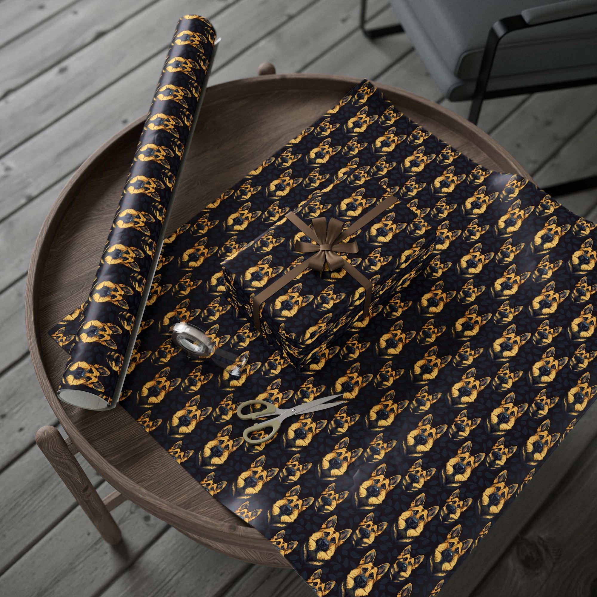 Majestic Hound Couture: German Shepherd LuxeBlend Wrapping Paper