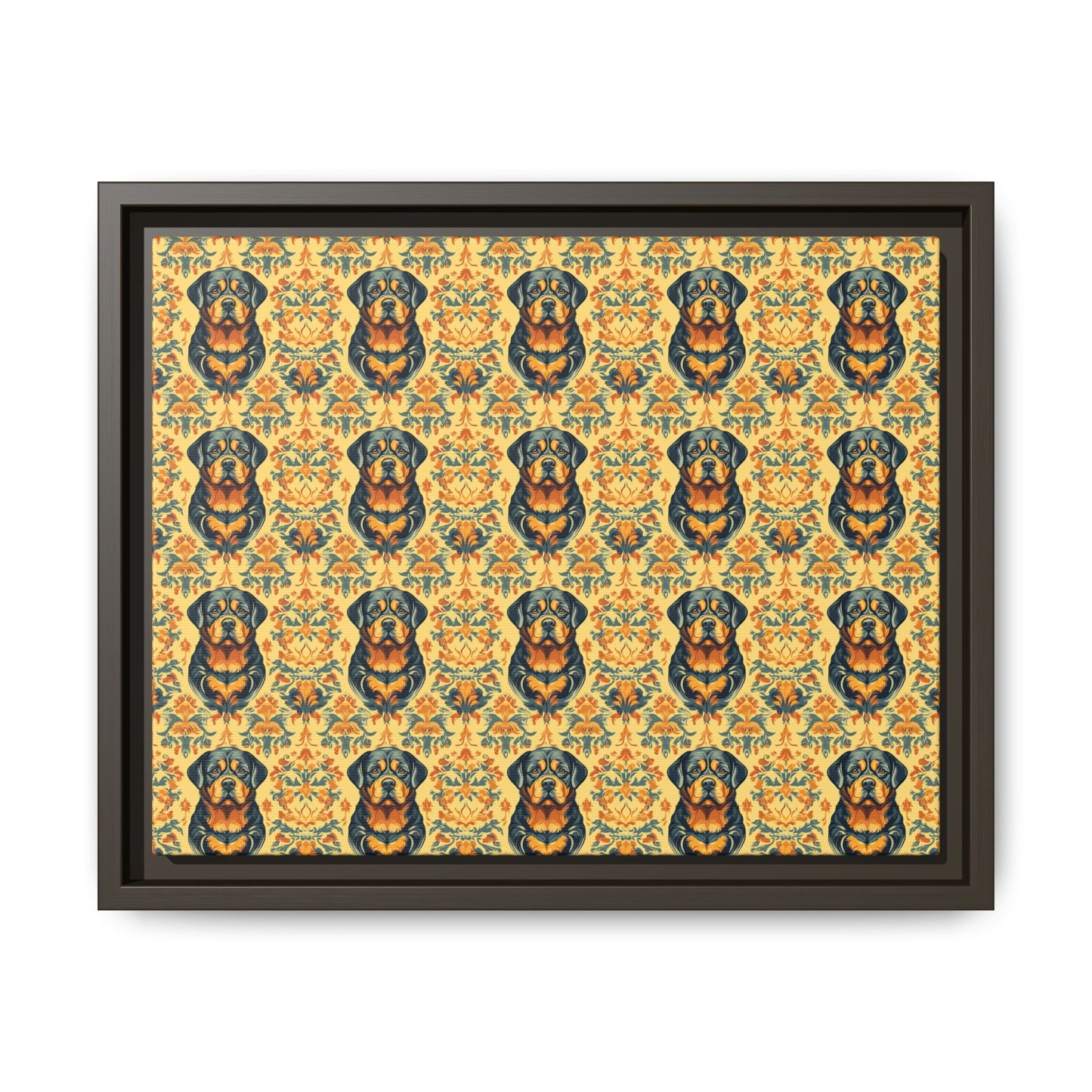 Royal Rottie Regalia Matte Canvas, Framed