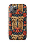 Yorkie Charm Twins Slim Phone Cases