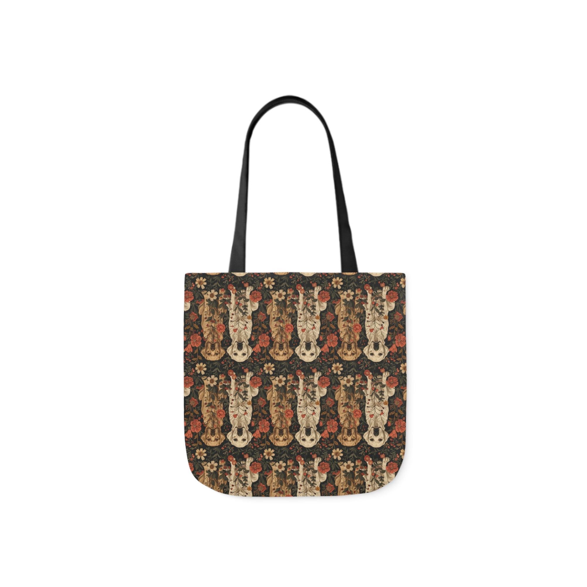 Blossoming Labradors Bouquet Canvas Tote Bag