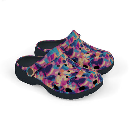 Dazzling Bulldog Chic Kid's Foam Clogs