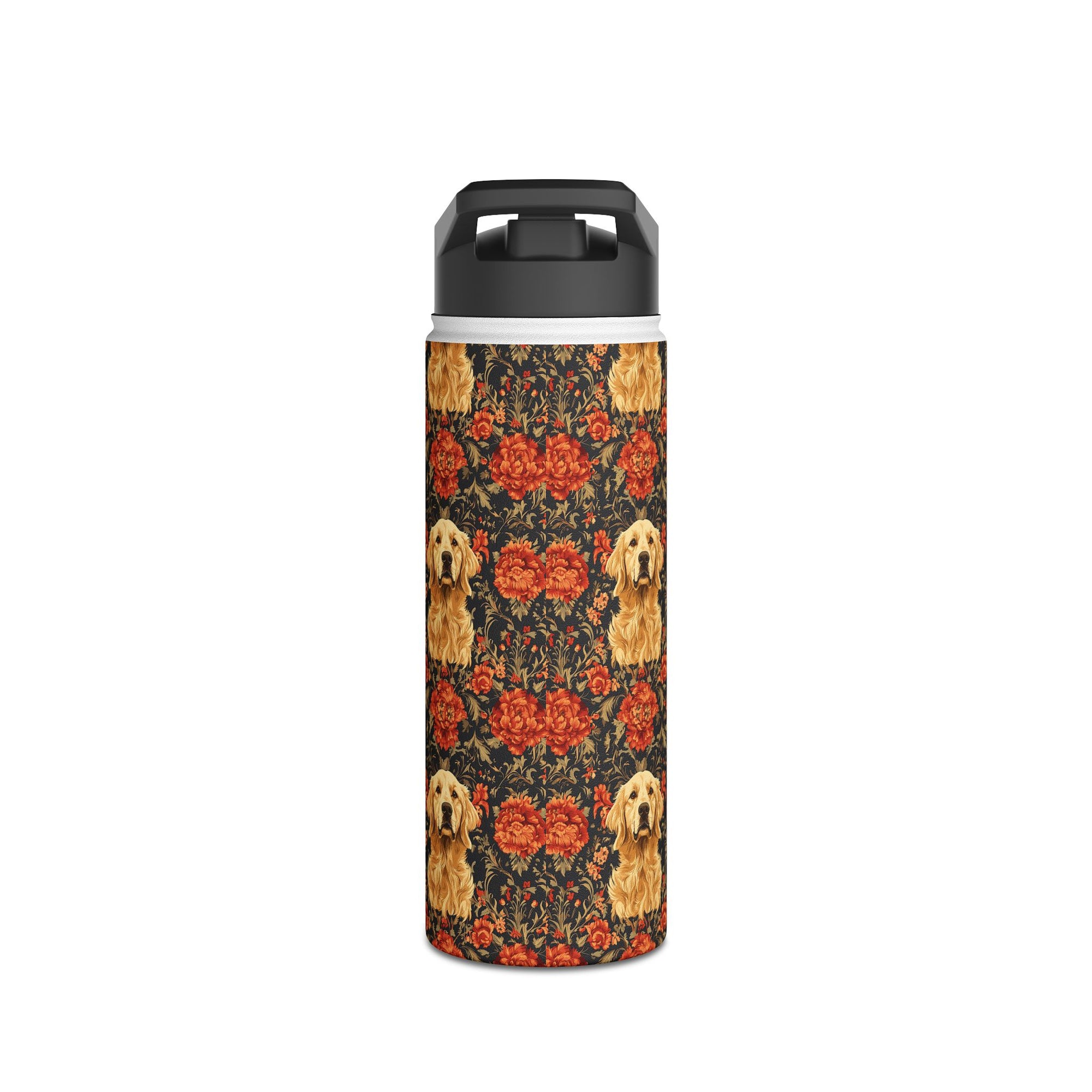 Golden Pawsatronic Tapestry Stainless Steel Water Bottle