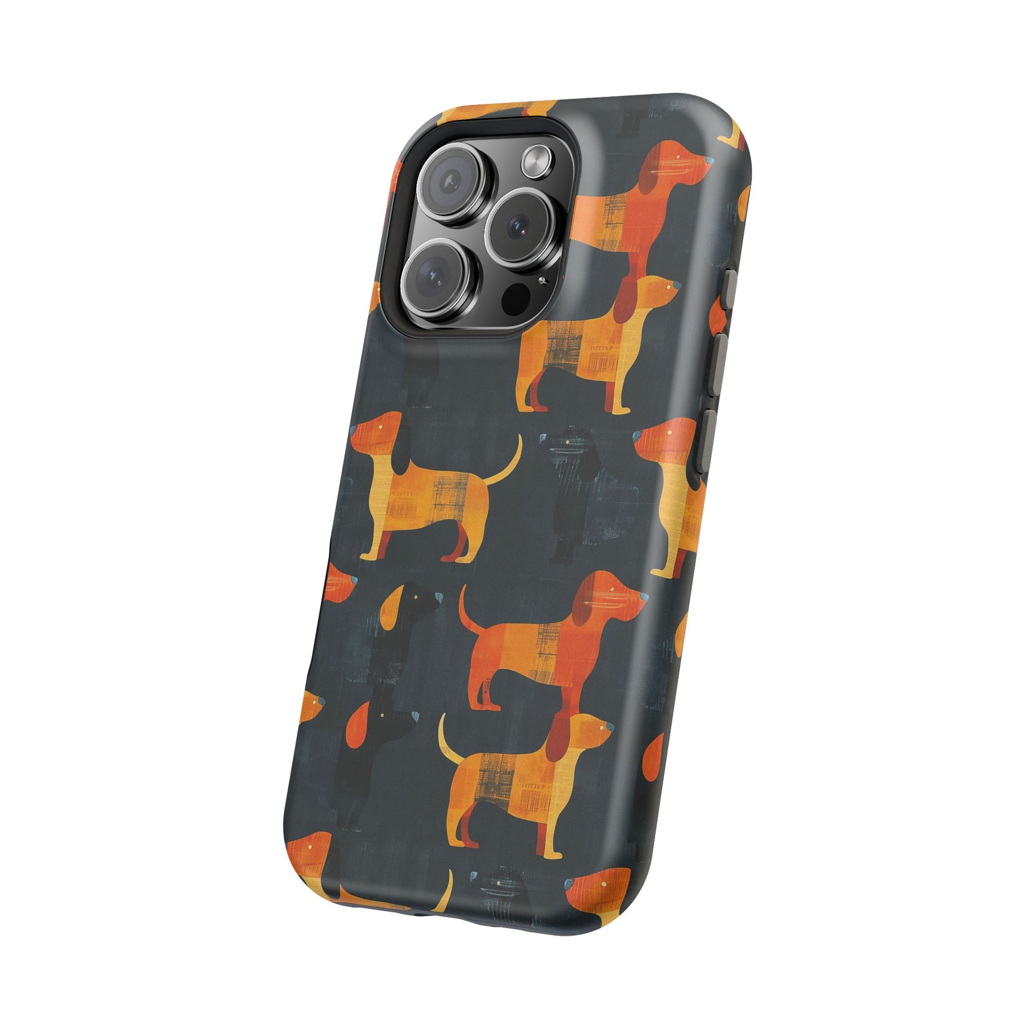 Dapper Dachshund Noir Glow Magnetic Tough Cases