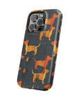 Dapper Dachshund Noir Glow Magnetic Tough Cases