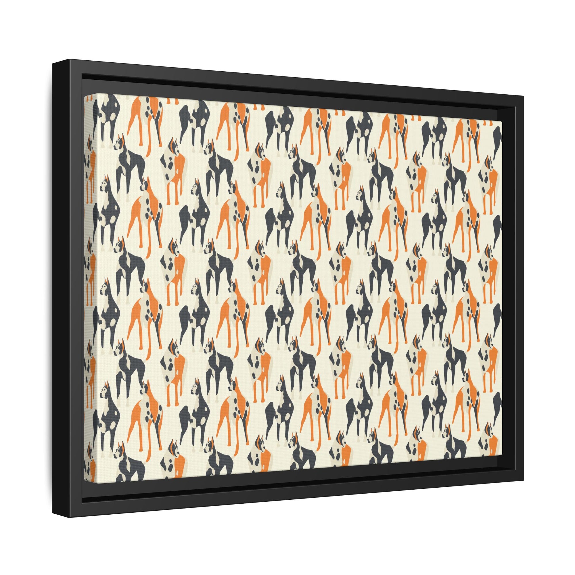 Dashing Dane Divinity Matte Canvas, Framed