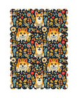 Corgi Rainbow Vine Dream Postcards