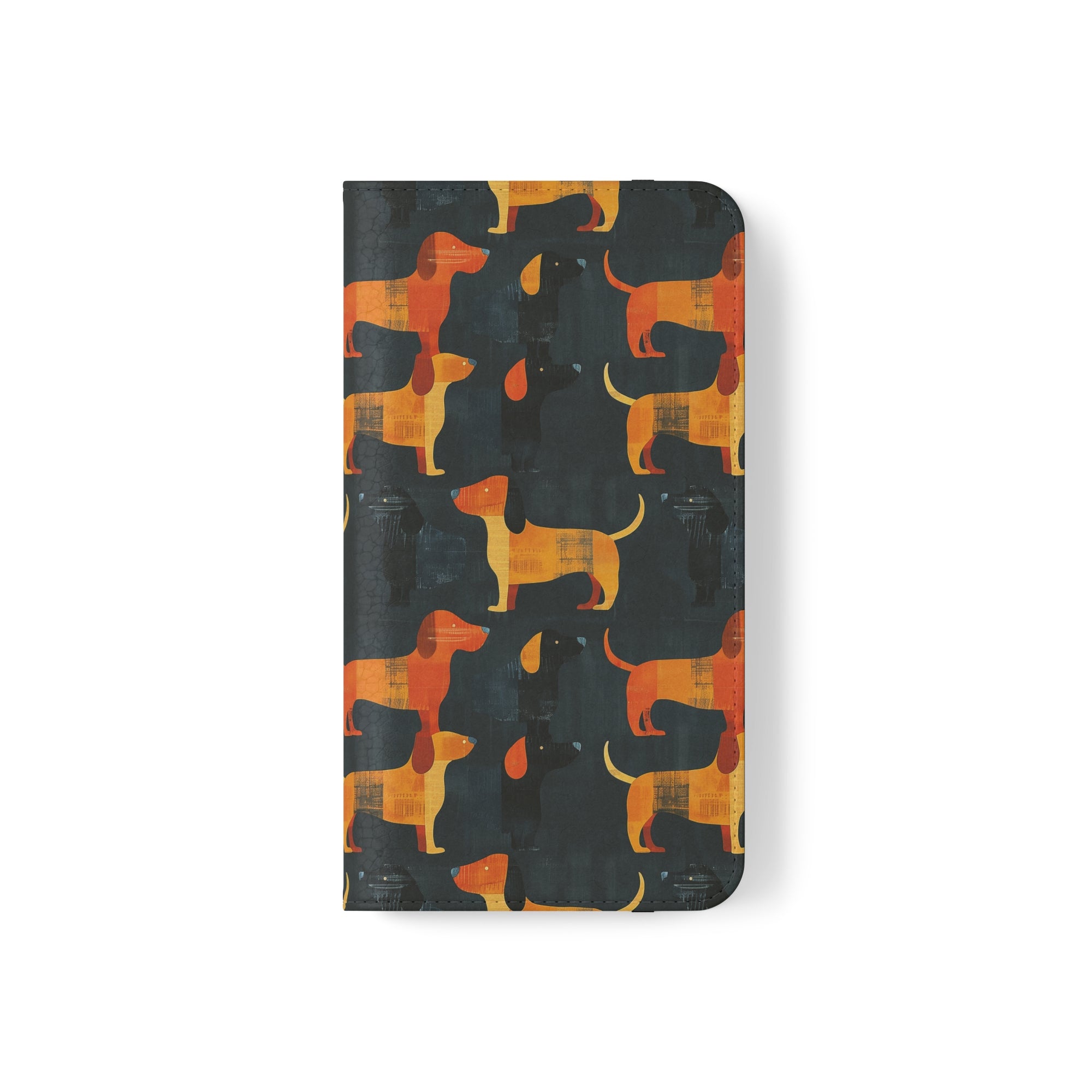 Dapper Dachshund Noir Glow Flip Cases