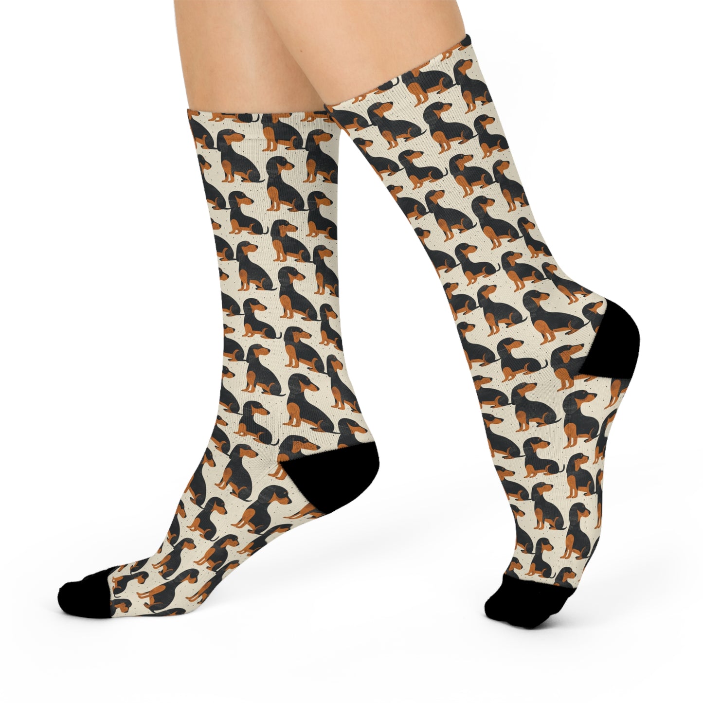 Whimsical Dachsund Dreamcatcher Cushioned Crew Socks