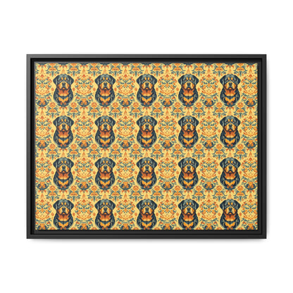 Royal Rottie Regalia Matte Canvas, Framed