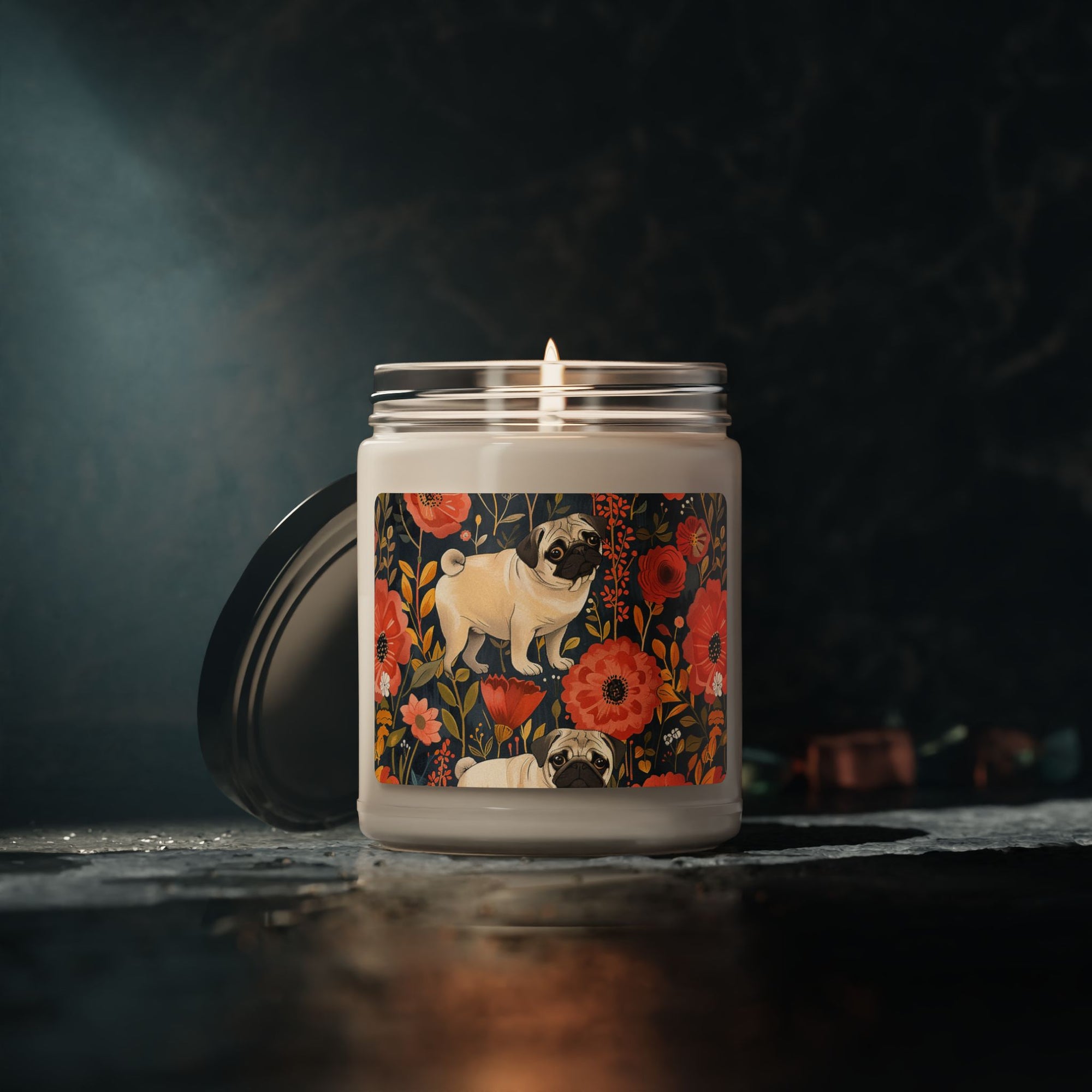 Pug Paradise Playpen Scented Soy Candle