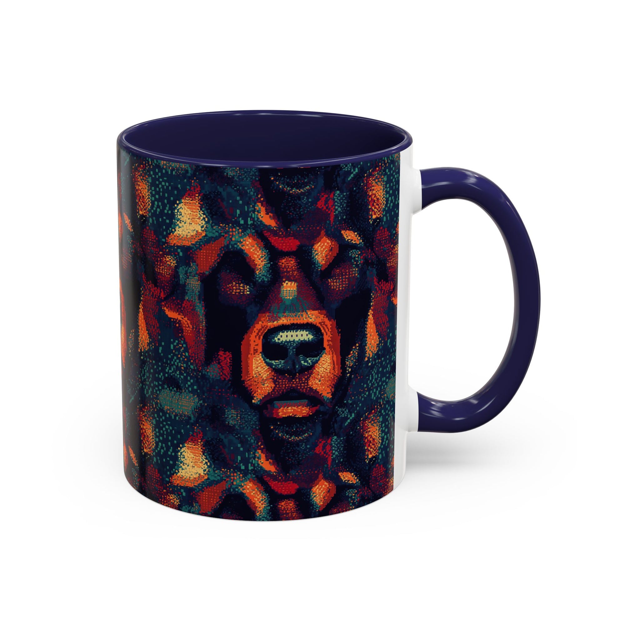 Rustic Rottie Charm Accent Coffee Mug