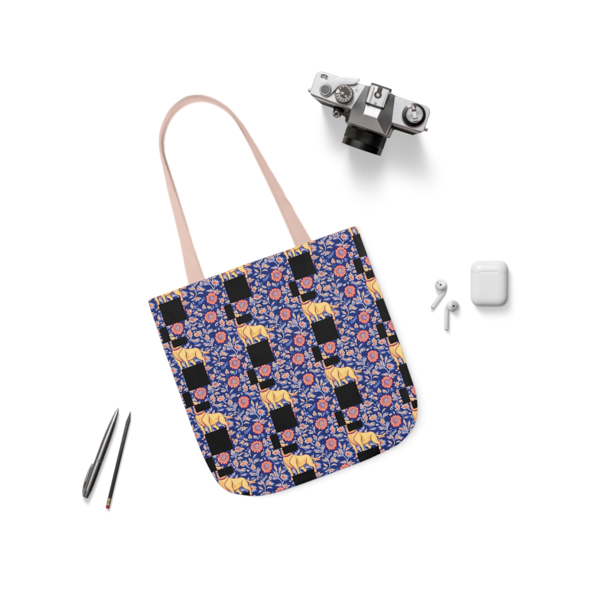 Bloomtastic Lab Petal Parade Canvas Tote Bag