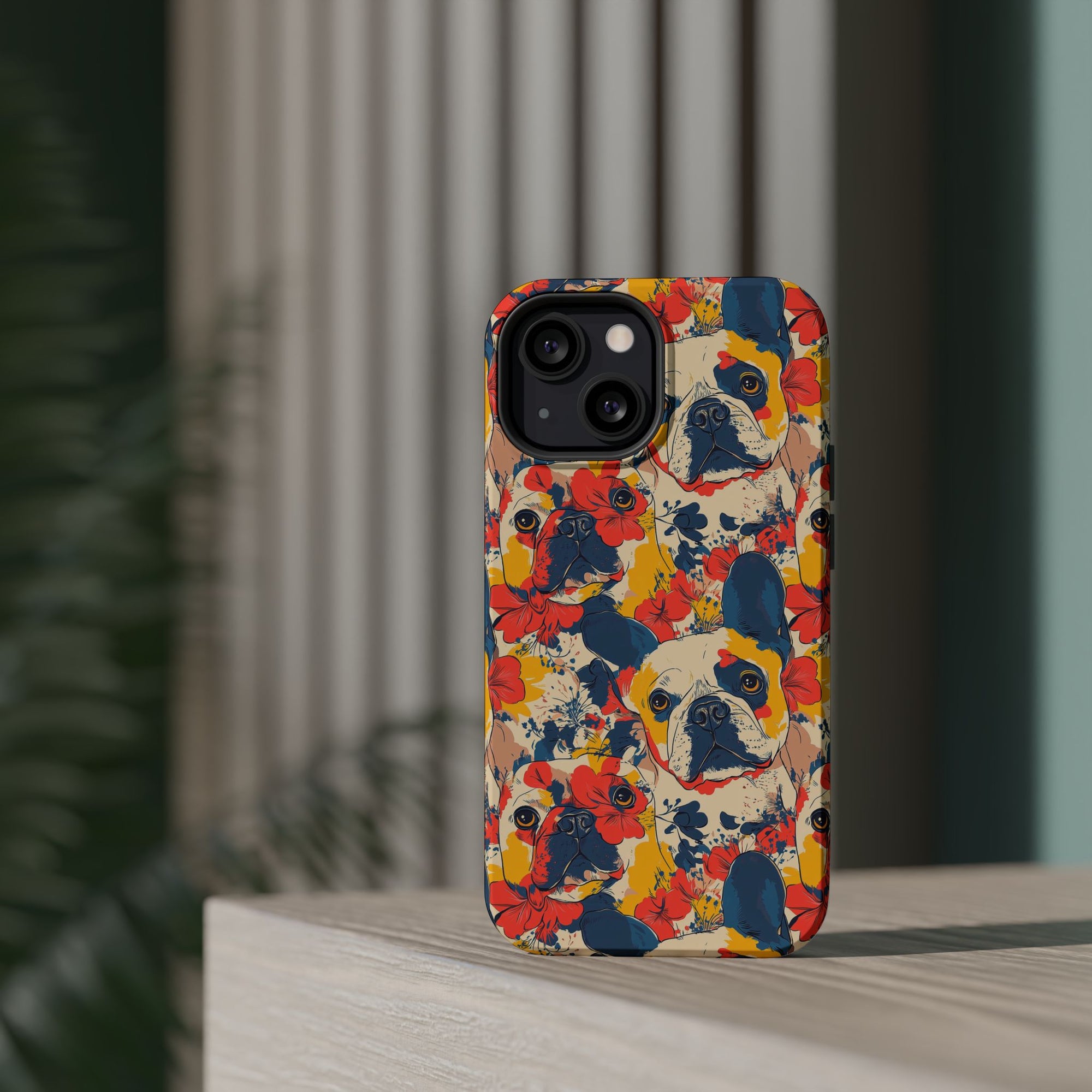 Bloom Pup Frenchietastic Splatter Magnetic Tough Cases