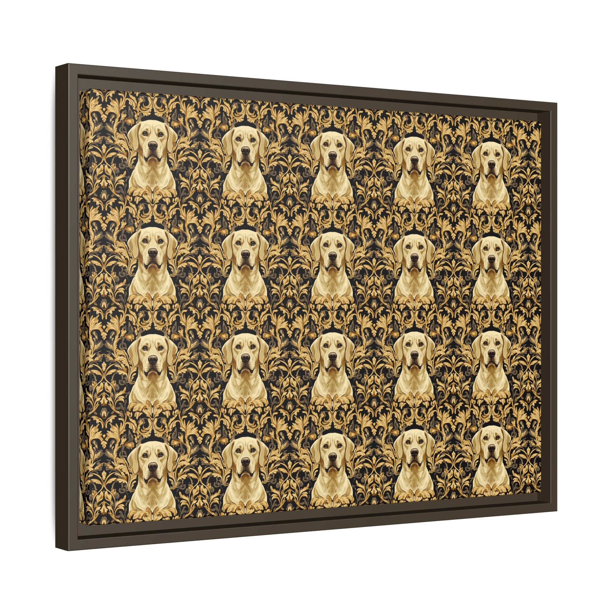 Royal Pawsitivity Labs Matte Canvas, Framed