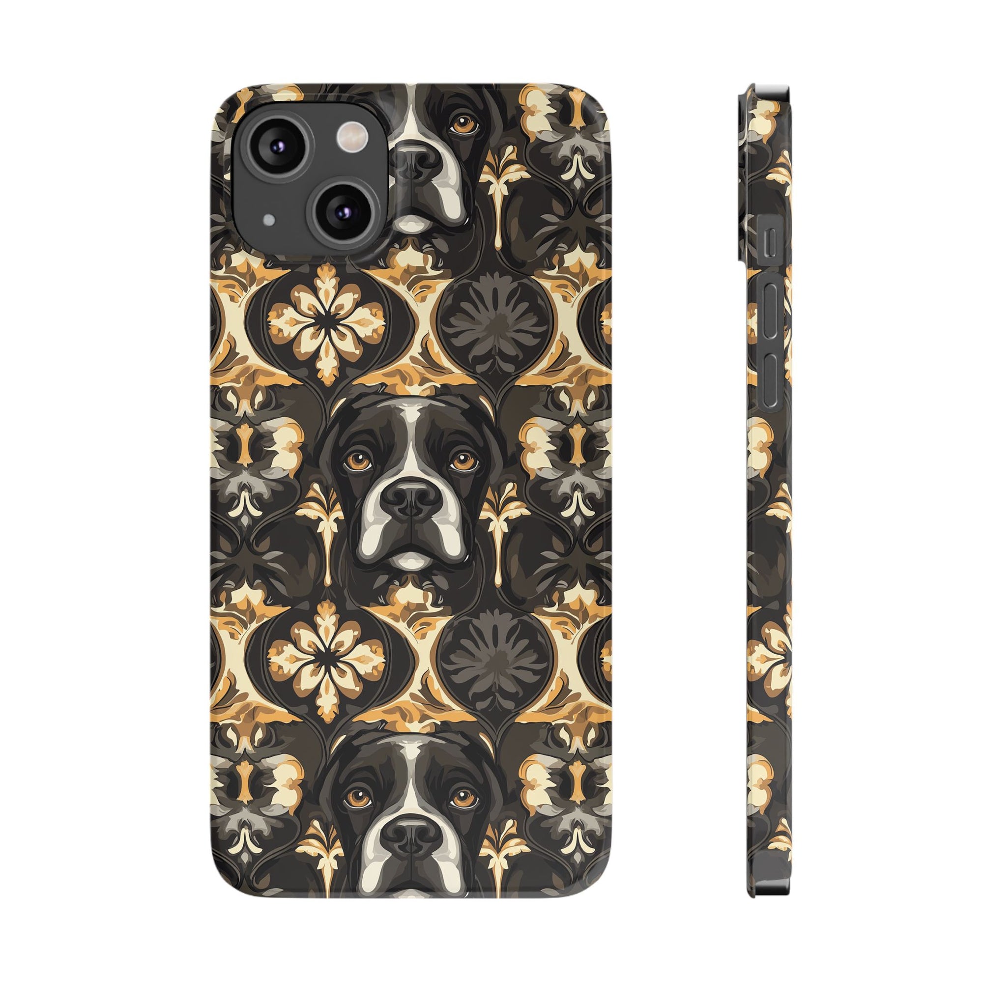 Manor Pup Boxer Royale Slim Phone Cases