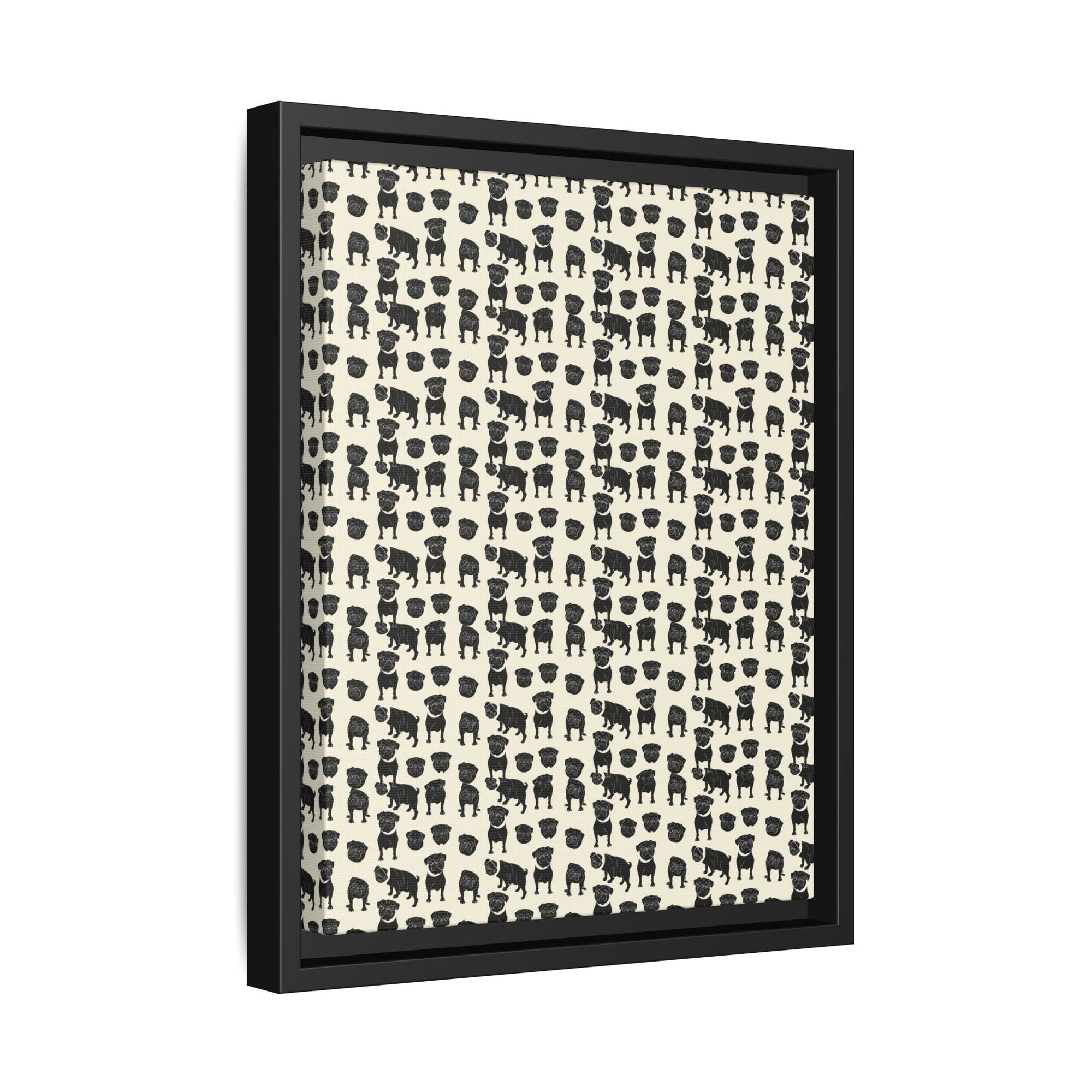 Puggie Pout Perfection Matte Canvas, Framed