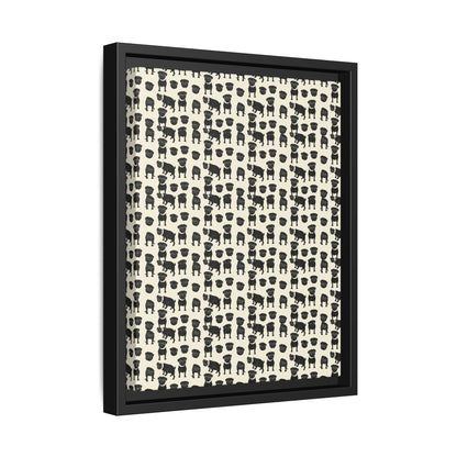 Puggie Pout Perfection Matte Canvas, Framed