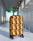 Golden Woof Abstract Glamour Suitcase