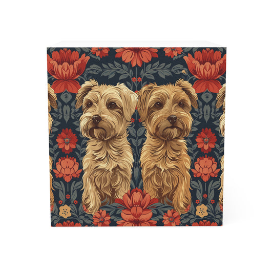 Yorkie Charm Twins Note Cube