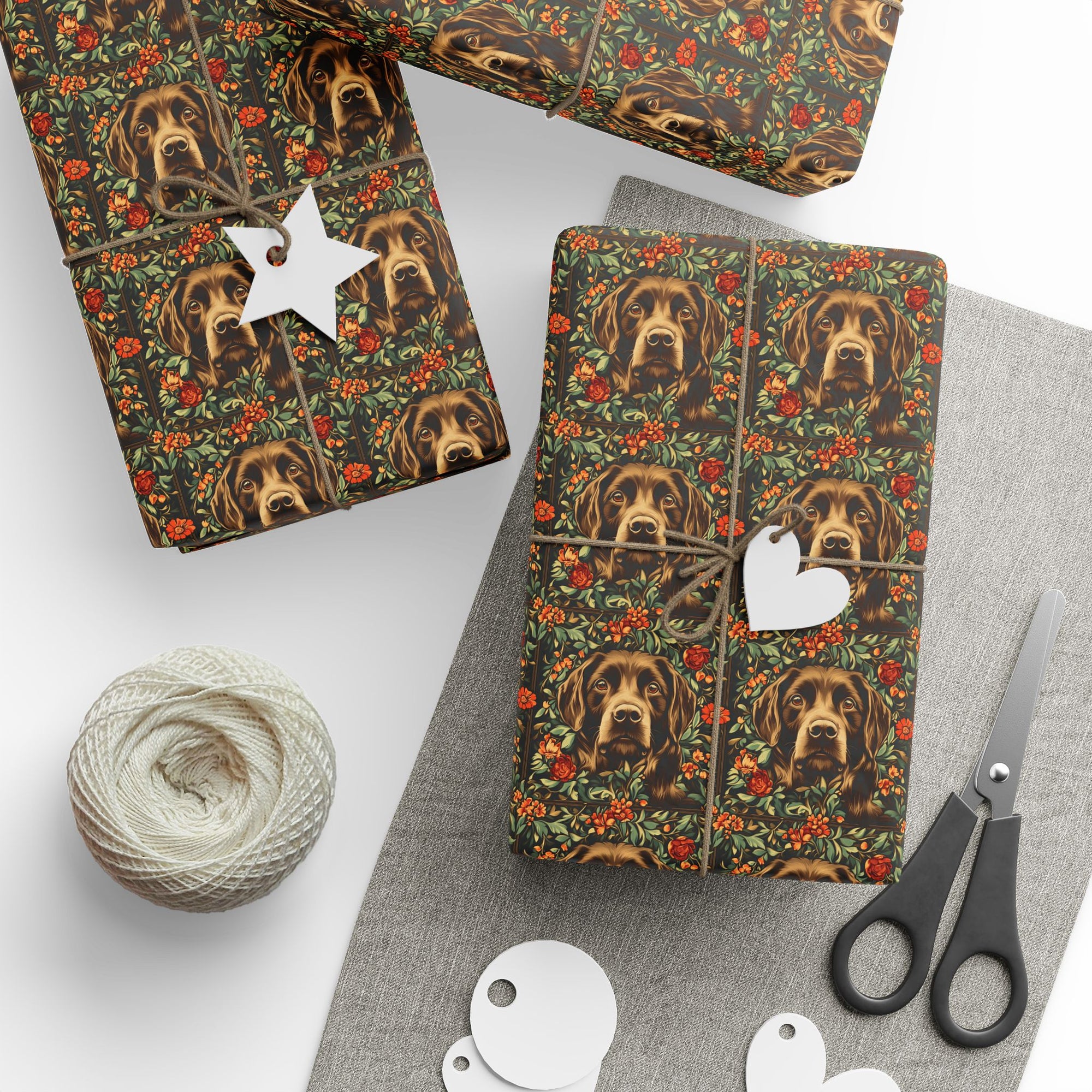 Labrador Lush Pooch Tapestry Wrapping Paper