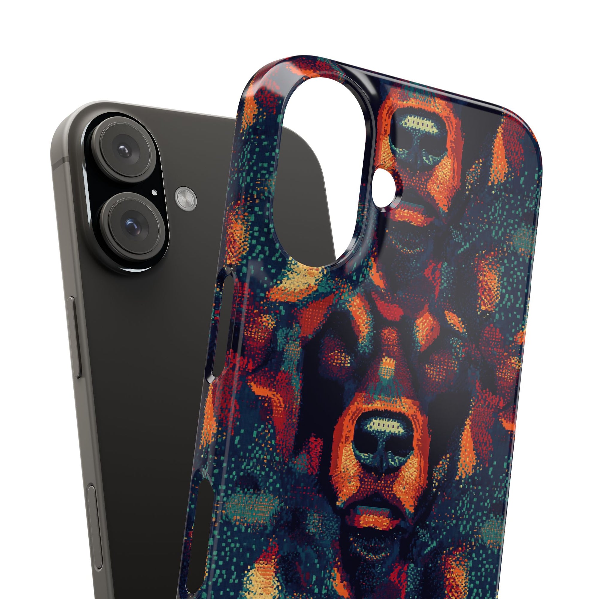 Rustic Rottie Charm Slim Phone Cases