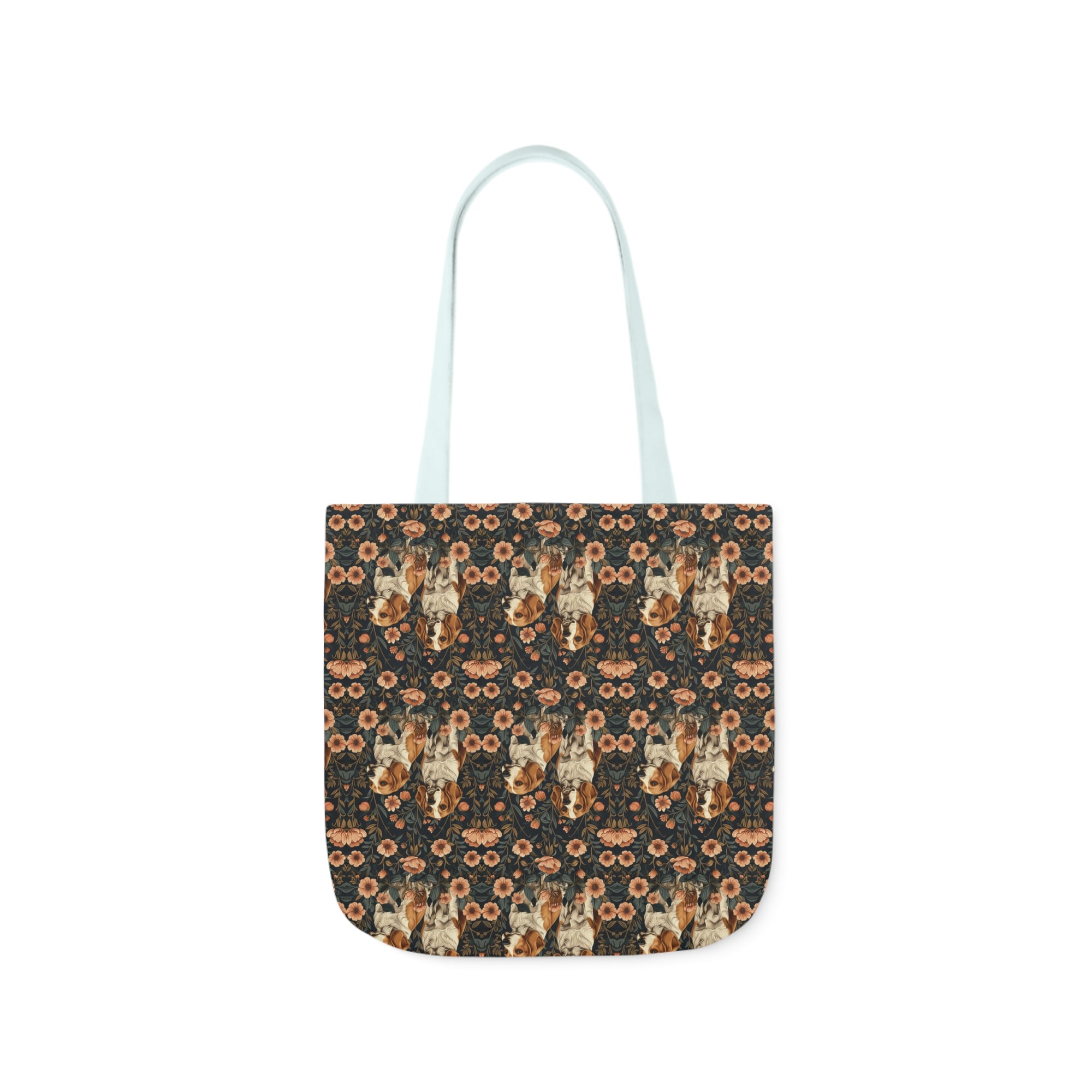 Beagle Blossom Bonanza Canvas Tote Bag