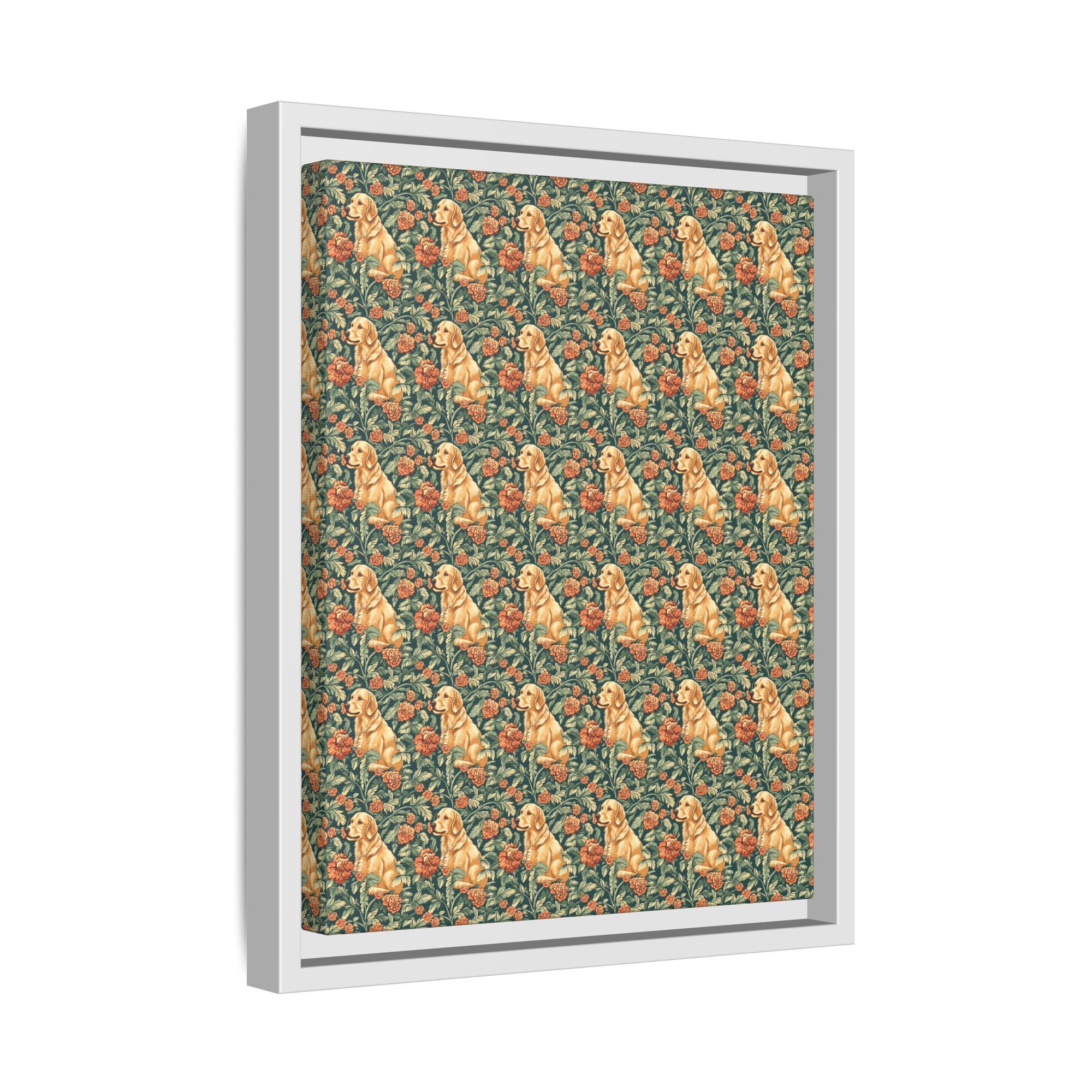 Blooming Goldie Glam Matte Canvas, Framed