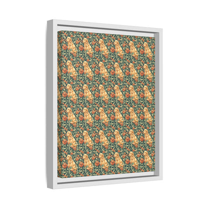 Blooming Goldie Glam Matte Canvas, Framed