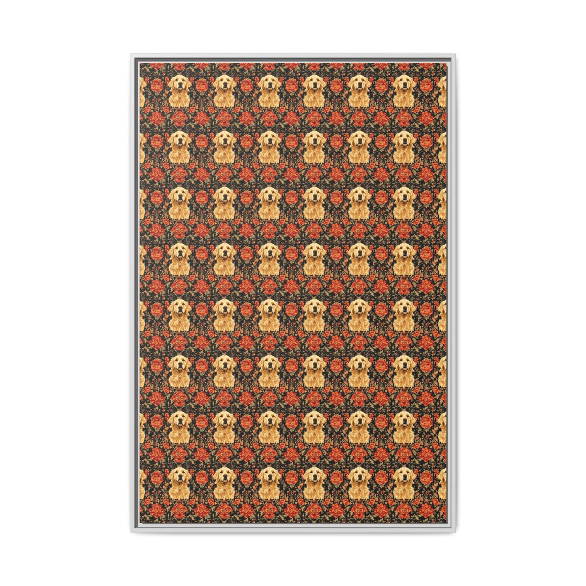 Golden Pawsatronic Tapestry Matte Canvas, Framed