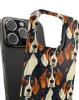 Beagle Glimmer Gaze Glamour Slim Phone Cases