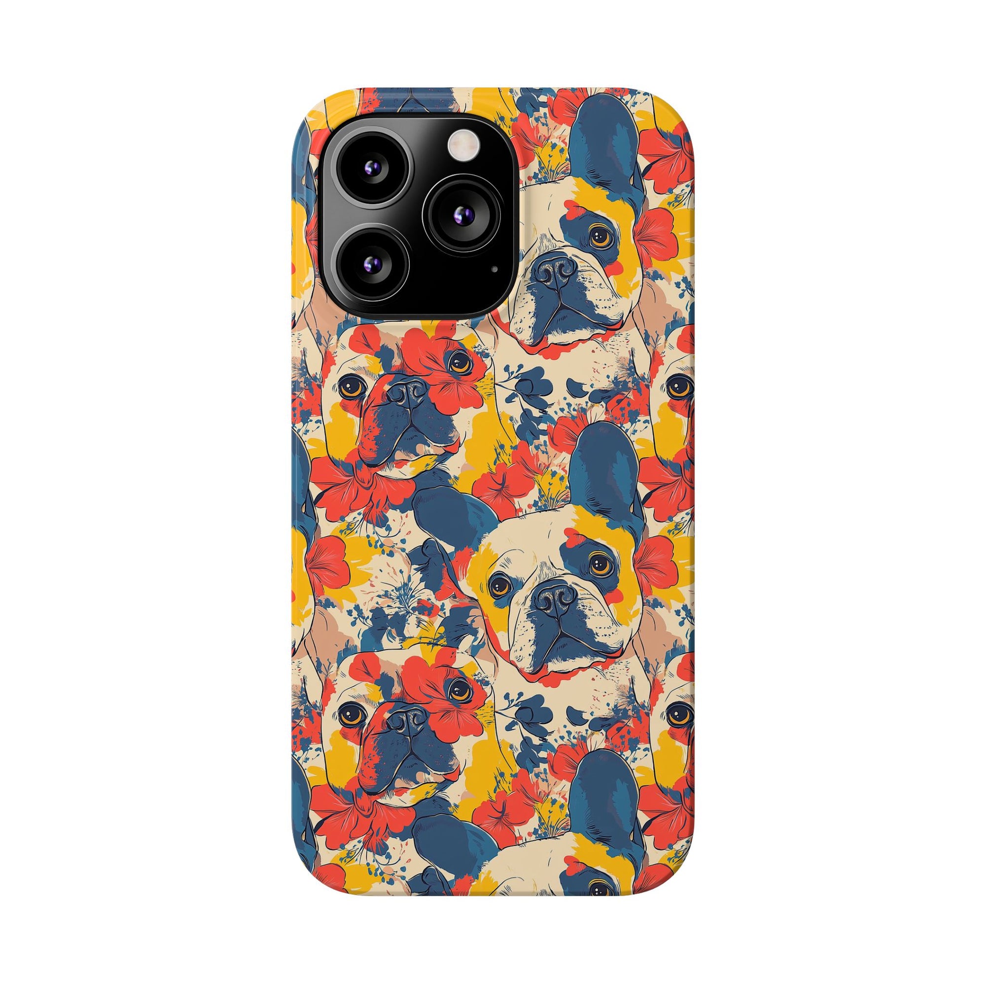 Bloom Pup Frenchietastic Splatter Slim Phone Cases