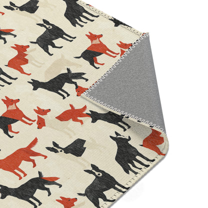 Modern Shepherd Chic - German Shepherd Area Rug