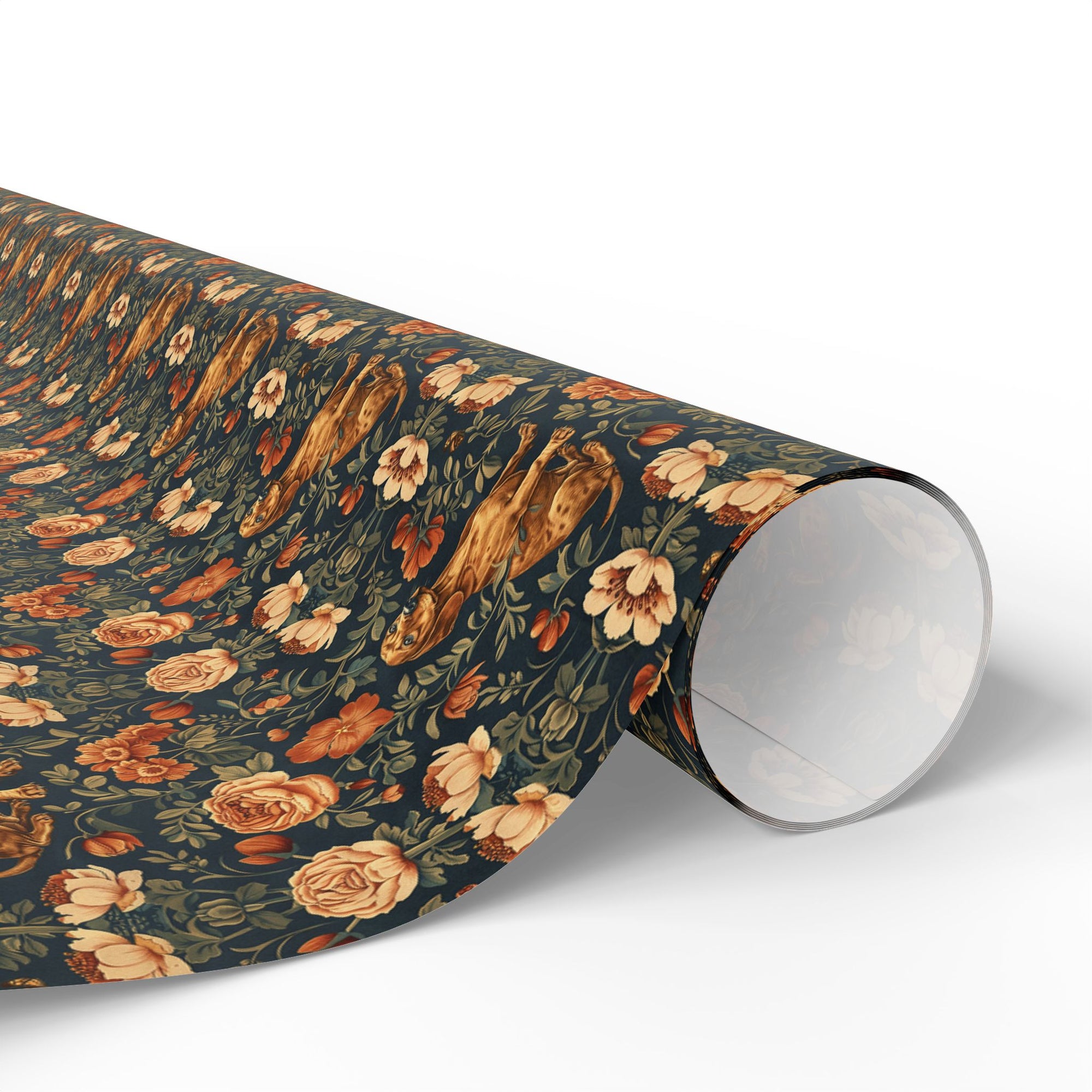 Dazzling Dachsund Blossoms &amp; Foliage Wrapping Paper