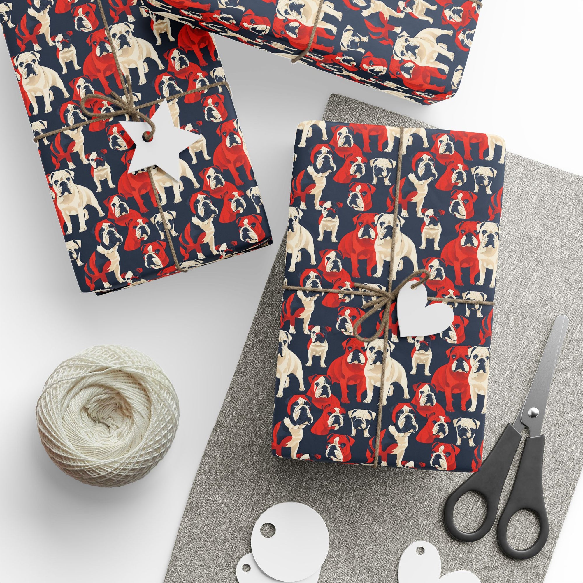 Bulldoggy Bliss Chomper Wrapping Paper