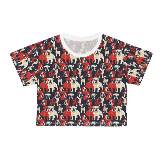 Bulldoggy Bliss Chomper Crop Tee