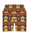 Golden Pawsatronic Tapestry High Waisted Yoga Shorts