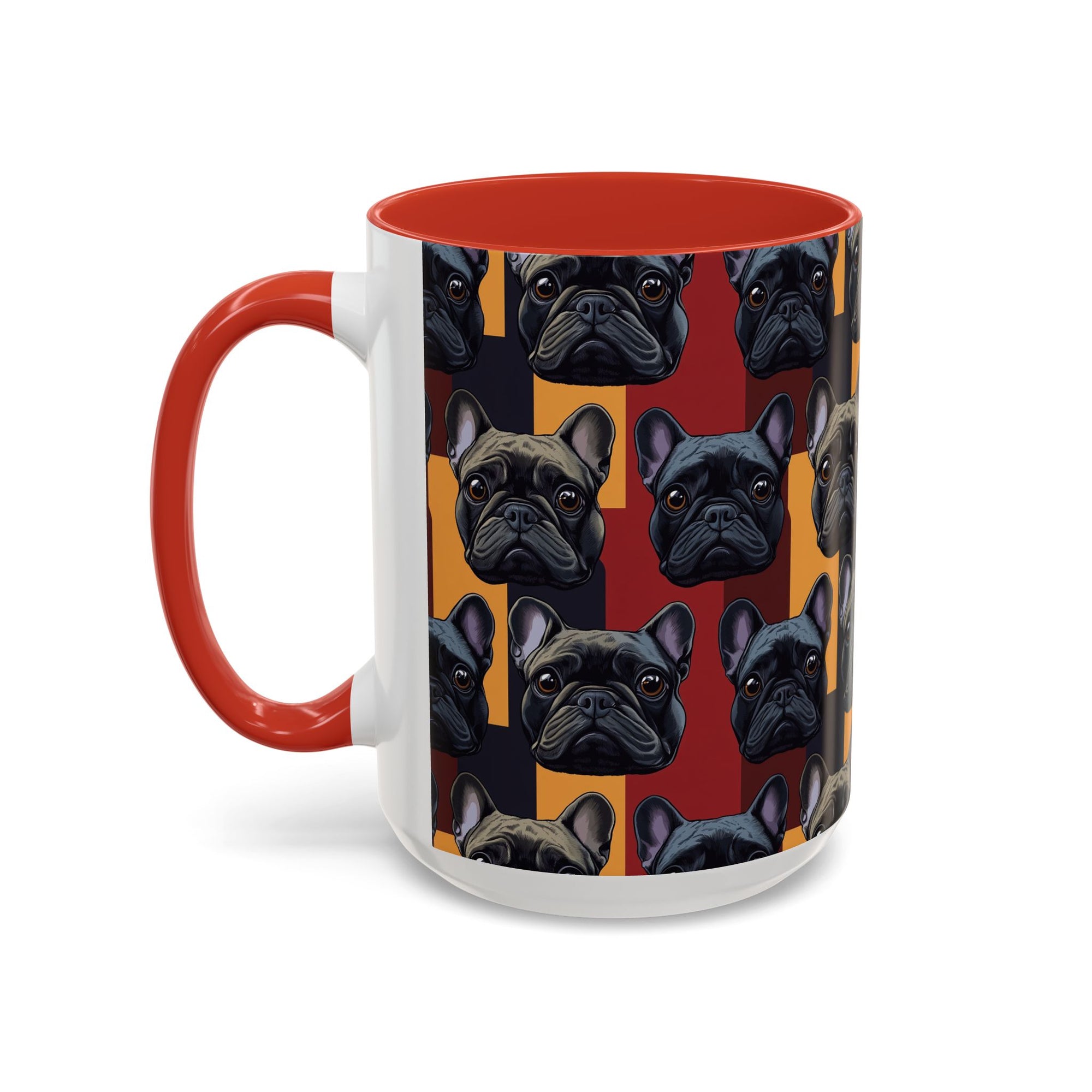 Chic Canine Checkmate - Frenchie Edition Accent Coffee Mug