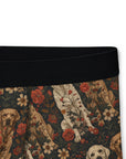 Blossoming Labradors Bouquet Men's Boxers