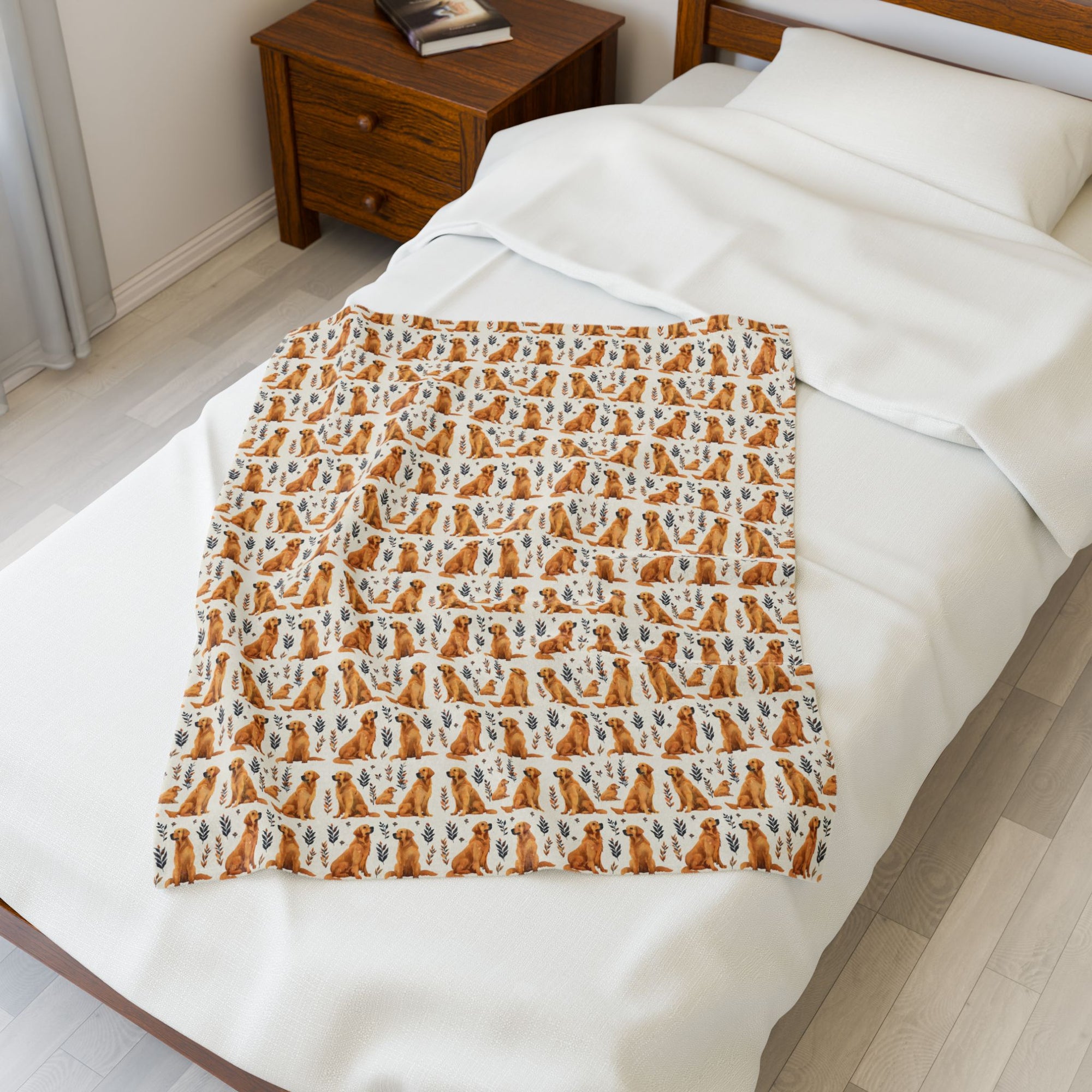 Cozy Dog Lover Blanket - Velveteen Plush Throw for Warmth &amp; Comfort