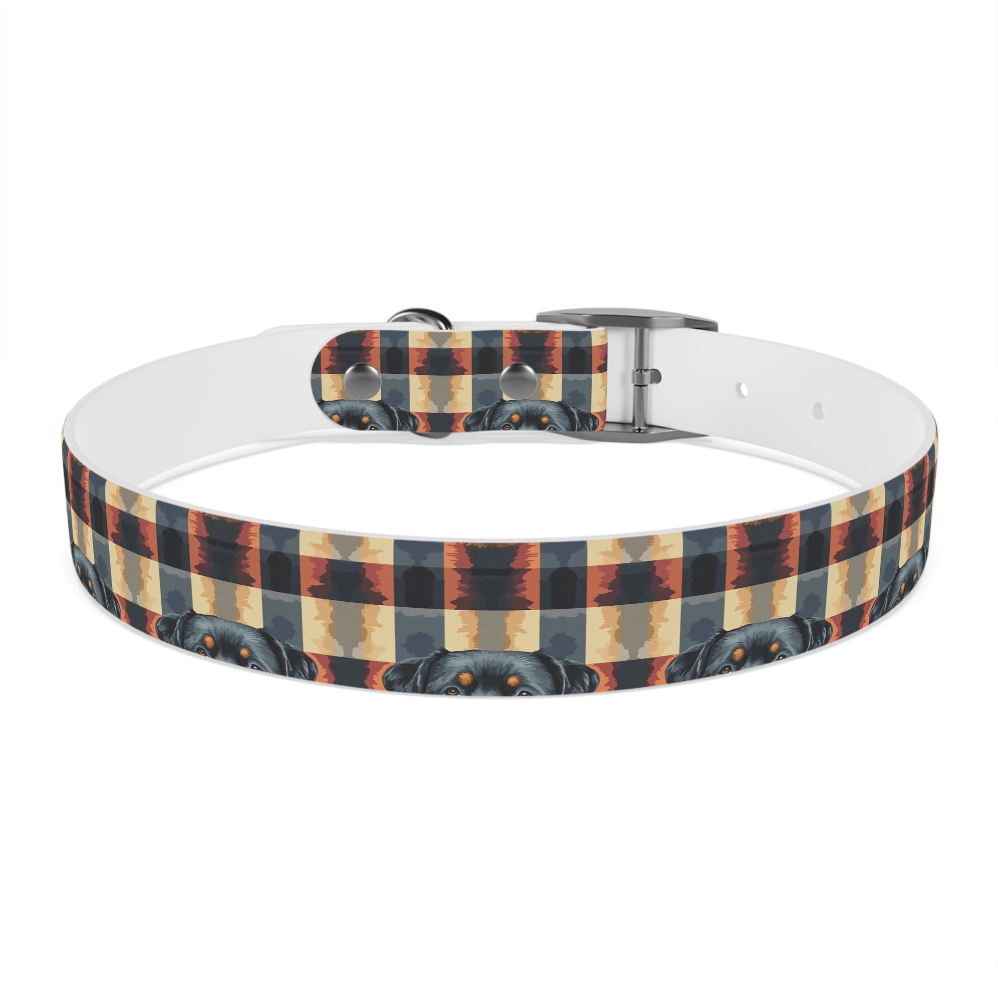 Pawsome Rottweiler Royalty Plaid Dog Collar