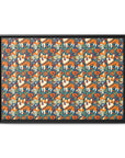 Corgi Carnival Couture Matte Canvas, Framed