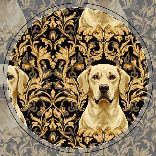 Royal Pawsitivity Labs Ceramic Coaster