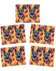 Impressionistic German Shepherds Greeting Cards (5-Pack)