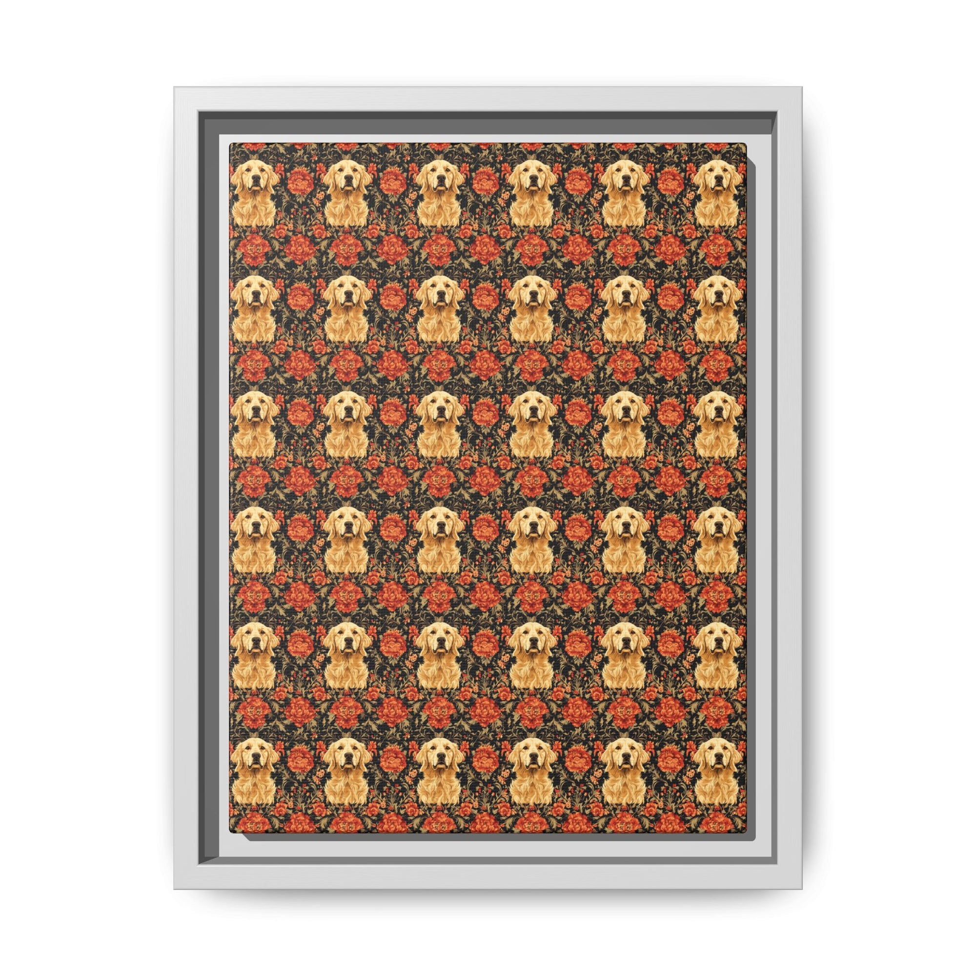 Golden Pawsatronic Tapestry Matte Canvas, Framed