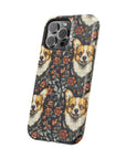 Floofy Corgi Blossom Blast Magnetic Tough Cases