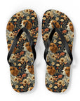 Beagle Blossoms Flip Flops