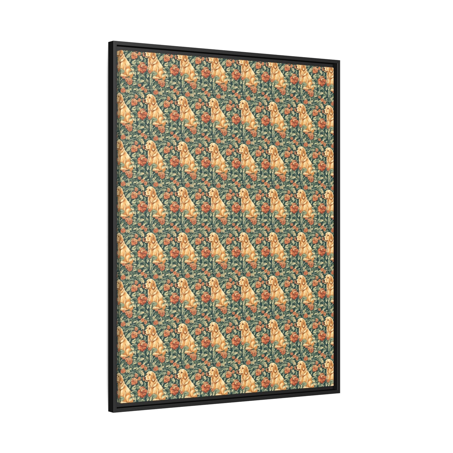 Blooming Goldie Glam Matte Canvas, Framed