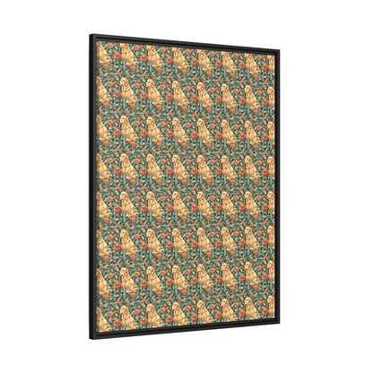 Blooming Goldie Glam Matte Canvas, Framed